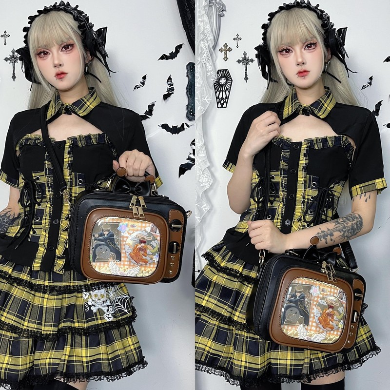 fancybag Ita Women's TV Shoulder Bag Retro TV Design Unique