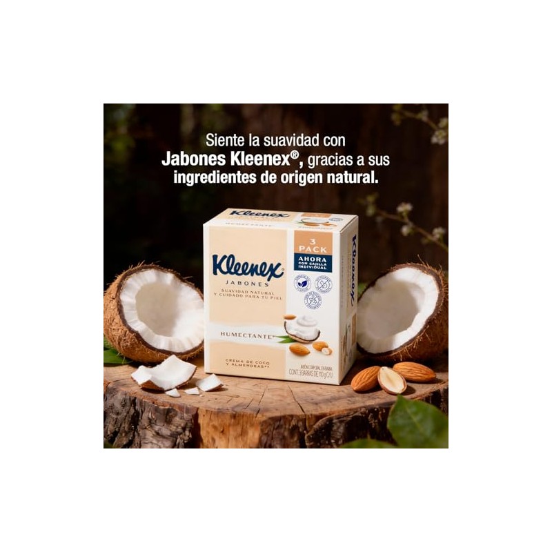 Humectante con Crema de Coco y Almendras, Suavidad Natural, Libre