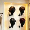 21in Wig Head Wall Mount Mannequin Head for Caps,Canvas Hat