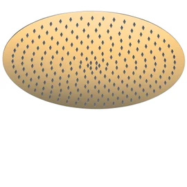 BSTIIU Gold Rain Shower Head, 16 Inch High Pressure Shower Head, 304 Stainless Steel Ceiling Mount Extra Large Waterfall Top Showerhead, Brushed Brass Gold