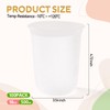Yicentdp 100 Pack Frosted Plastic Cups Clear Disposable Cocktail Glasses