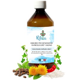 500 ml liquid for anti-cellulite bandages by Ritalia® - Dead Sea Salt and active ingredients, 100% vegan, drainer reducing slimming and firming effect (liquid refill)