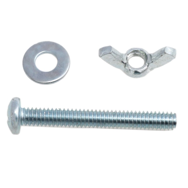 Meuey Lyot 1/4"-20-2" Screw Bolts and Wing Nut Kit Wing