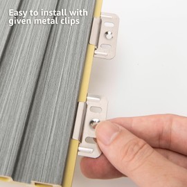 Art3d Slat Wall Panels, WPC Soundproof 3D Wall Paneling for Interior Wall Decor, TV Background, 8-Pack 96 x 6 in. Gray Oak