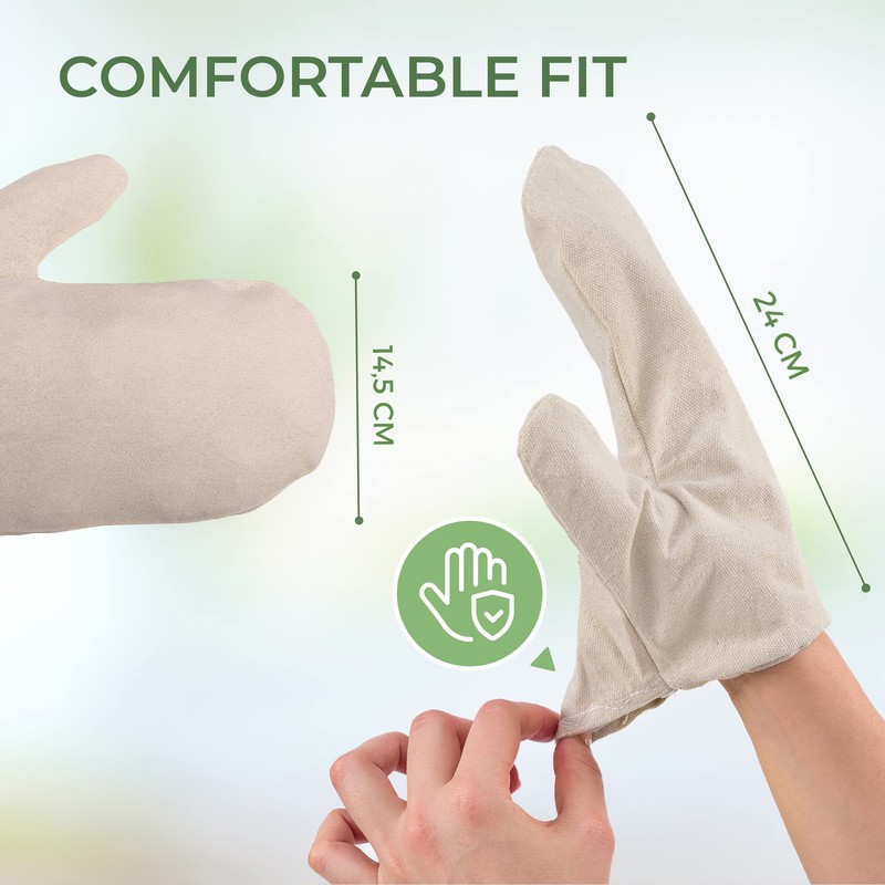 MASSAGE-EXPERT Garshana silk gloves made of raw silk [1 pair],