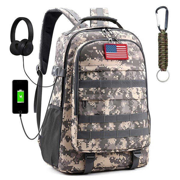 TILYTADLY School Backpack for Boys - Camouflage Boys Backpack for
