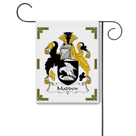 Madden Coat of Arms/Madden Family Crest 11 X 15 Garden Flag – Made in the U.S.A.
