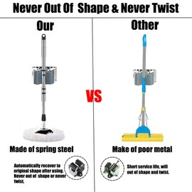 Broom Holder Wall & Tool Holder, Pack of 5 Broom Holder Wall Mount Broom Mop Holder Garden Tool Holder for Kitchen, Home, Bathroom, Garage, Garden