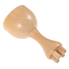 BIUDECO Wooden Massager Cup with Ergonomic Handle Manual Sculpting Tool for Cellulite Massage Lightweight and Portable Back Massager for Home Use and Travel
