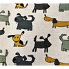 A Pair of Linen Cotton Tea Towels Kitchen Towels Doggies