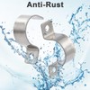FamlTol 2 Inch Conduit Clamps Two Hole Metal Clamp Stainless