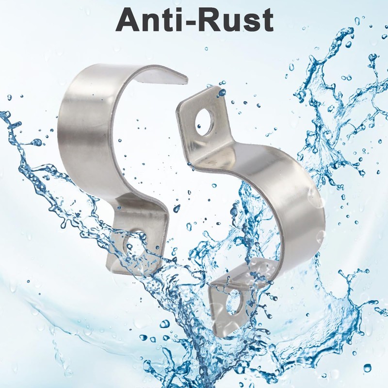 FamlTol 2 Inch Conduit Clamps Two Hole Metal Clamp Stainless