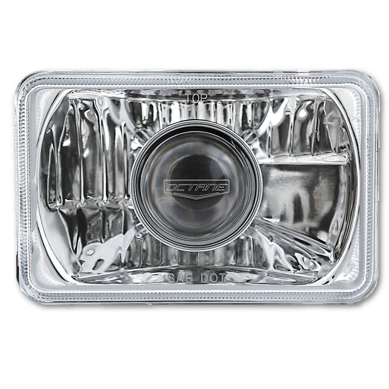 Octane Lighting 4X6 Inch Super White Halogen Projector Crystal Clear