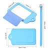 sourcing map Luggage Tag PU Holders, 12x7cm Baggage Label Identifier