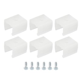 MECCANIXITY Waterproof LED Strip Mounting Clips Holder Mounting Bracket Support Fixing Clamps Fit 8mm to 10mm Silicone LED Strip Lighting, Translucent Pack of 50