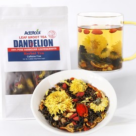Addtool Dandelion Goji Chrysanthemum Tea with Natural Blend of 7 Herbs Caffeine Free，Include Cassia Seed, Licorice, Orange Peel, Gardenia,Support Liver and Kidney Health ,Detox , Kidney Tea(1pack,150 grams)