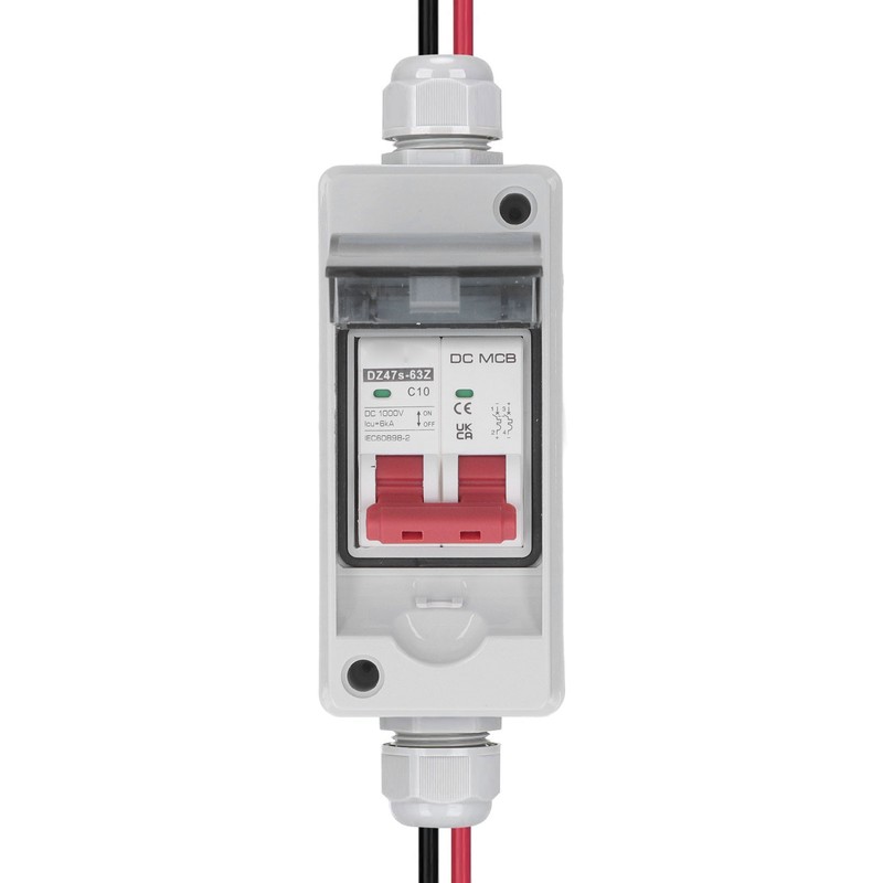 2P DC Circuit Breaker IP65 Waterproof Miniature DC Isolator Switch
