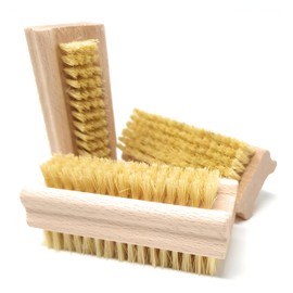 PILIX Nail Brush Natural Bristles Hard Vegan Made of Fibre, Nail Brush, Hard Wood, Hand Brush, Nail Brush, Hard 3 Brushes, Nail Brush, Hand Wash Brush, Wood, Brush, Natural Bristles, Beech Wood Finger