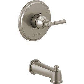 Peerless PTT14123-BN Westchester Tub Only Trim Single Handle 14S, Brushed Nickel