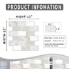 BSABSAQAA 10 Sheets Peel and Stick Backsplash for Kitchen 12"X12"