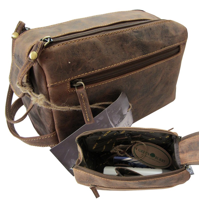 Greenburry Vintage Toilet bag Leather 23 cm