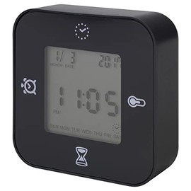 KLOCKIS Clock, Thermometer, Alarm, Timer - Black 105.597.09