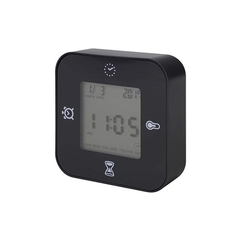 KLOCKIS Clock, Thermometer, Alarm, Timer - Black 105.597.09