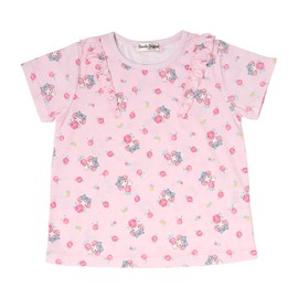 Sanrio 290866 Kids Short Sleeve Pajamas, My Melody, 43.3 inches (110 cm), Water Absorbent, Quick Drying, Loungewear, Sleepwear, For Children, With Name Space on Tag