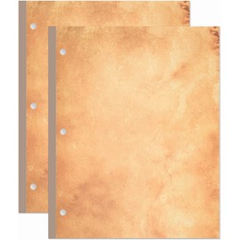 Stationery Writing Paper - 140 Sheets / 280 Pages Vintage Antique Design Printing, Letter Loose Leaf Paper, 3-Hole Refill Stationery Paper, 8.5" x 11"