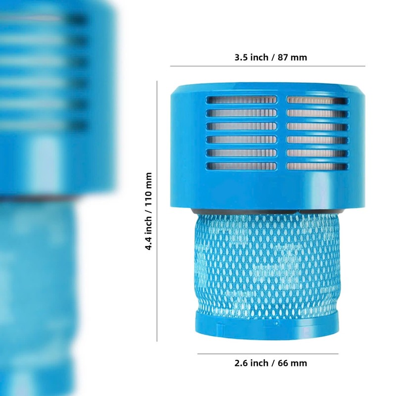 Dyson V10 Filter, 2 True HEPA Premium Filters Replacement for