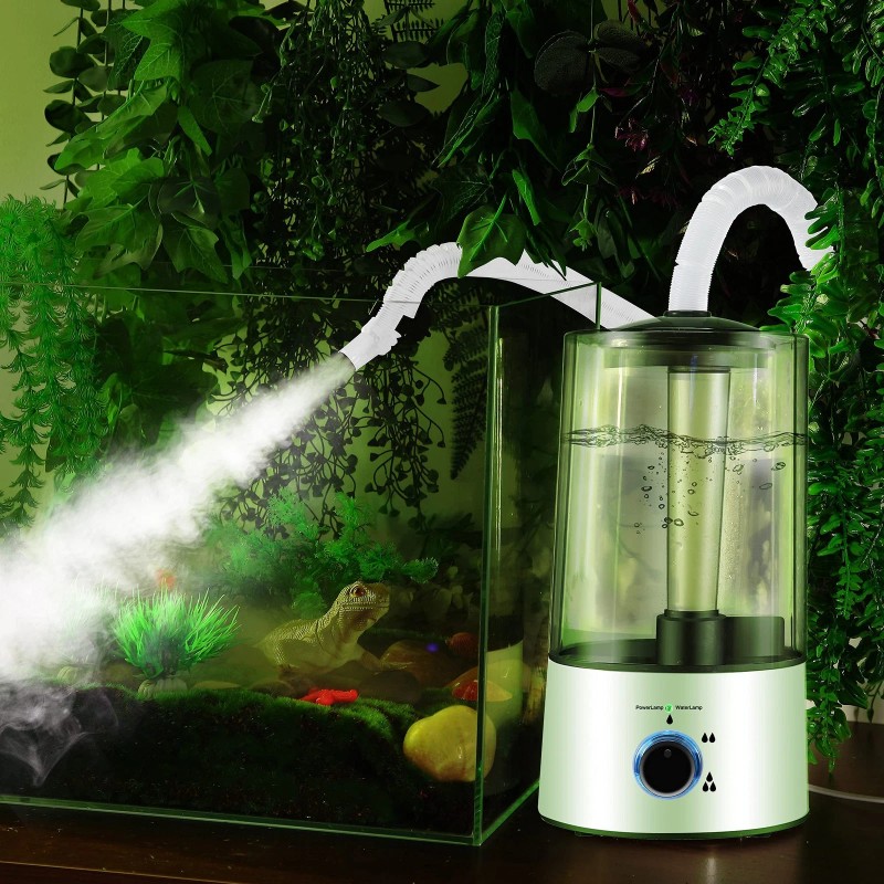 Dreyoo Reptile Humidifier Fogger, 4L Cool Mist Fog Mister with