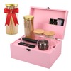 Coozyupper Large Bamboo Storage Box with Removable Tray Kit -