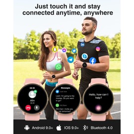 Gerpeng Smart Watches for Women - 1.43'' AMOLED Display, Smartwatch with Call Function, 111+ Sports, IP68 Waterproof, Fitness Watch with Heart Rate SpO2 Sleep Monitor Step Counter for Android iOS