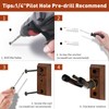 SNIGJAT Violin Wall Mount, 2 Pack Hardwood Violin Hanger with