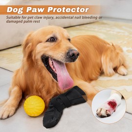 Dog Paw Wound Recovery Boot, Anti-Slip Dogs Socks Boots, Breathable Pet Bootie for Injured Paw, Dog Pad Protector for Outdoor Walking 2pcs (L)