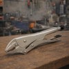 Surtek 115082 Pinza de presión cromada quijada curva de 10"