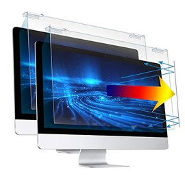 Blue Light Screen Protector for 23, 23.6, 23.8, 24 Inch 16:9 Diagonal LED PC Monitor, Scratch-Resistant Computer Screen Blue Light Blocker, Blue Light Filter Hanging Type, 2 Pack