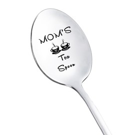 Birthday Gifts for Mom from Daughter Son Mom's Tea Spoon for Mom Mother Tea Lovers Gift Spoons for Mama Mommy Christmas Mother's Day Gifts for Mom Mum Coffee Tea Spoon 8 Inch