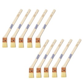 Hake City Brush Brush Joint Brush Water Based White Nylon Goat Hair Mixed Hair 1.2 inches (30 mm) Muscle Set of 10