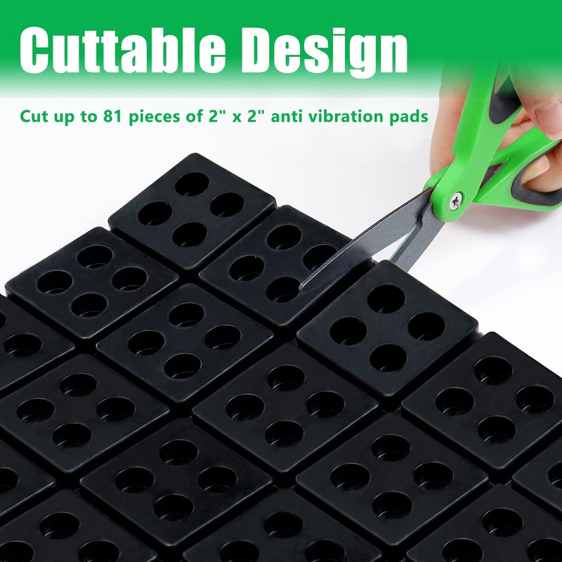Forestchill Rubber Anti Vibration Pad, 18" x 18" x 3/4"