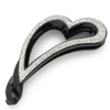 Bonaventure a20135h3 Sparkling Glitter Heart Banana Clip, Women's, Hair Accessories,