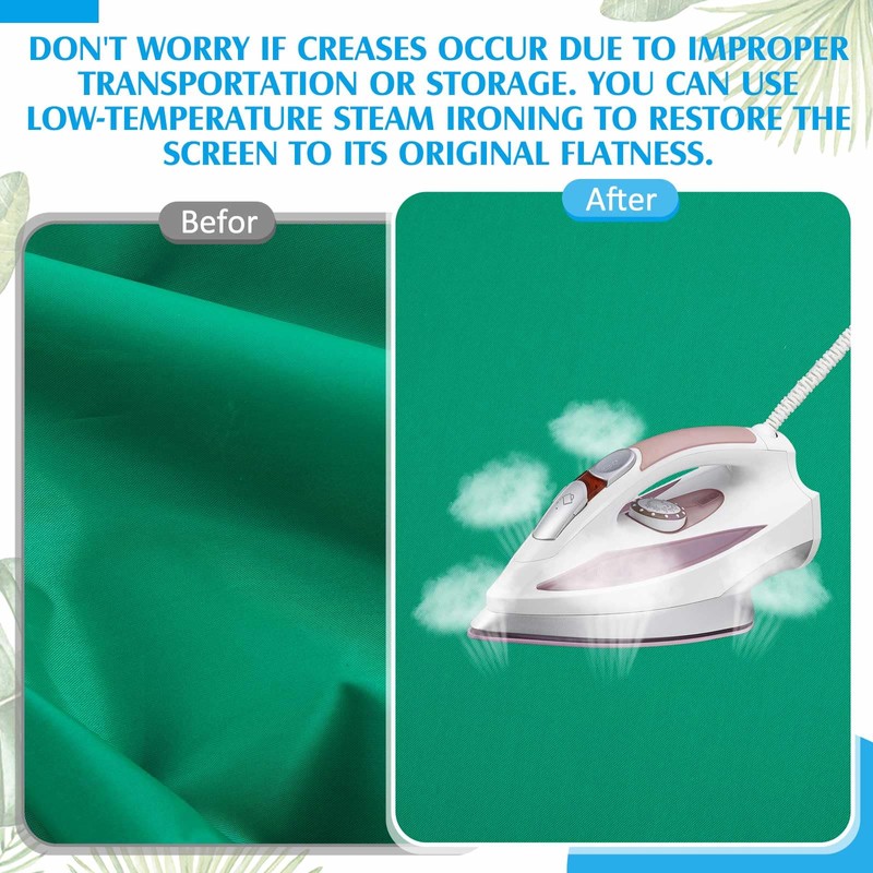 Briwooody Collapsible Blue Green Screen Backdrop (56") Double Sided Webcam