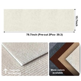 Cat Scratch Couch Furniture Protector, Adhesive Cat Scratch Pad Deterrent for Furniture, DIY Climbing Cat Scratcher Couch Protector from Cat Claws Scratching for Indoor Cat(Cream White, 78.7x15.8Inch)