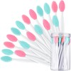 24 Cepillo de Labios Exfoliante de Silicona con Envase, Depurador