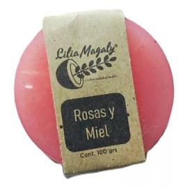 LiliaMagaly Jabón De Rosas Y Miel,  100 Grs. Kit De 5 Piezas