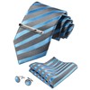 TIE G - Juego de corbatas a cuadros para hombre