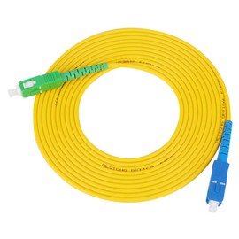 Cable de fibra óptica SC/APC de 10m/32.8ft a SC/UPC, Puente de Fibra, Cable de Fibra óptica de Puente Monomodo Cables Netrorking, Cable de conexión de fibra de repuesto o extensión de cable óptico