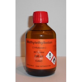 200 ml Methyl Ethyl Ketone, MEK, (2-Butanone), 99%, as Solvent for Vinyl Resins