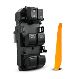 Master Power Window Switch Fit for Acura TL 2009 2010 2011 2012 2013 2014 Replace 35750-TK4-A01 35750TK4A01, with Door Lock Button and Lock Window Button and Pry Plate