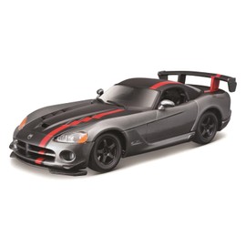 Bburago 18-22114 GY 1/24 Dodge Viper SRT 10 ACR Gray Mini Car, Diecast Car, Finished Product